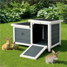 Alopet Outdoor Rabbit Hutch Wooden Cage Chicken Coop House Enclosure Cat House Indoor