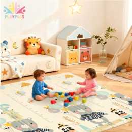 Playpals Kids Play Mat Baby Crawling Foldable Floor Pad 2CM Thick XPE Foam Non-slip Bear
