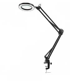 10x 72LED Light Magnifying Glass Desk Foldable Lamp Magnifier Clamp Reading