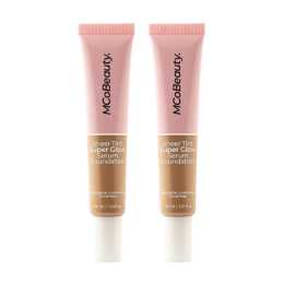 2 x MCoBeauty Sheer Tint Super Glow Serum Foundation 30mL - 5-6 Natural Medium
