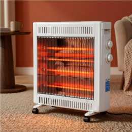 Devanti 2200W Infrared Radiant Heater Portable Electric Space Heating White
