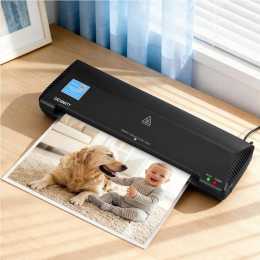 Devanti A3 Laminator Machine for Office School Home Document Photo Card Handmade A3 A4 A5 A6 Black