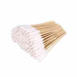 200pcs 6 Inch Long Cotton Swabs for Pet Ear Cleaning Makeup Safe Bamboo Sticks