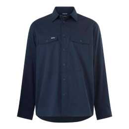 Citeco Long Sleeve Shirt - Size M - Navy - UPF 50+ Sun Protection - Breathable Cotton