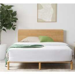 Zinus Arden Bed Frame Japandi Queen Double King Single Sizes Arden Bamboo Wood Timber Platform Base King