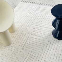 Loopsie Arbori Ivory Abstract Rug 370cm x 280cm
