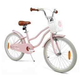 Costway 50cm Bike Bicycle Ride-on w/Basket & Adjustable Handlebar Seat Girls Beginner Pink