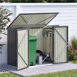 Giantz Garden Shed Wheelie Bin Storage Enclosure Outdoor Lockable Steel Cabinet