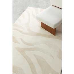 Loopsie Gourti Textured Abstract Neutral Washable Rug 370cm x 280cm