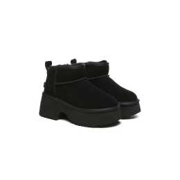 【UGG EXPRESS】EVERAU Sheepskin Ankle Chunky Platform Ariel UGG EXPRESS】EVERAU Sheepskin Ankle Chunky Platform Ariel