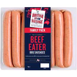 The British Sausage Co Beef Eater Bbq Sausage 
