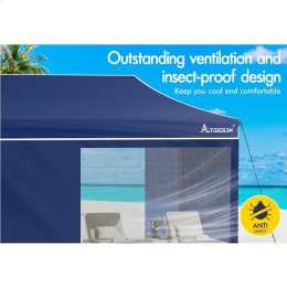 ALFORDSON Gazebo 3x6m Pop Up Marquee Camping Folding Tent Canopy 600D Oxford Blue
