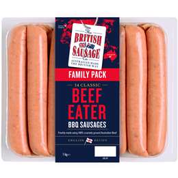 The British Sausage Co Beef Eater Bbq Sausage 