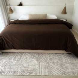 Loopsie Obu Grey and Cream Geometric Washable Round Rug 400cm x 300cm