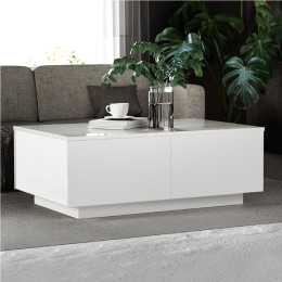 4 Drawers Artiss Coffee Table With Wood Modern Table Glossy White/Black Black