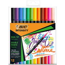 Bic Intensity Dual Tip Marker Pens 12 Pack