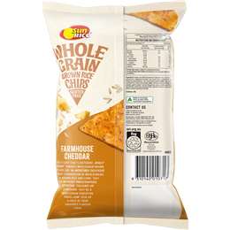 Sunrice Brown Rice Chips Farmhouse Cheddar