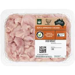 Woolworths RSPCA Approved Chicken Breast Diced