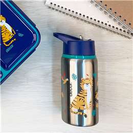 Decor Junior Sip Stainless Steel Straw Bottle Assorted
