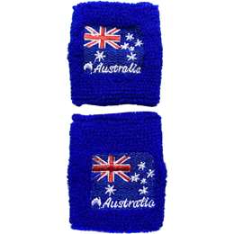 Australia Day Sweatbands Wrist Flag 2 Pack | Woolworths