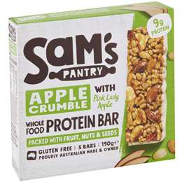 Sam's Pantry Apple Crumble Protein Bar
