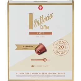 Vittoria Latte Nespresso Compatible Coffee Capsules