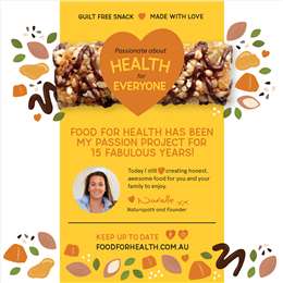 Food For Health Fruit Free Bars With Sea Salt & Caramel