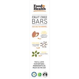 Food For Health Fruit Free Bars With Sea Salt & Caramel