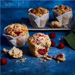 Woolworths Raspberry & White Choc Loaded Muffins