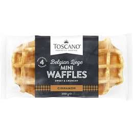 Toscano Mini Cinnamon Waffles 200g 4 pack