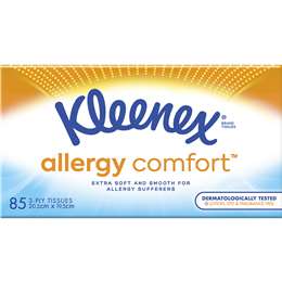 Kleenex Allergy Comfort 3 Ply Facial Tissues