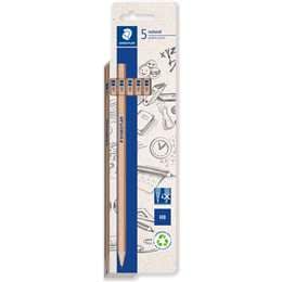 Staedtler Natural Graphite Pencils Hb 5 pack