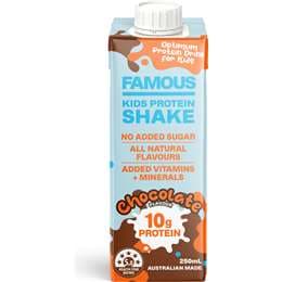 Famous Kids Protein Shake Chocolate Flavour 250mL