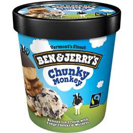 Ben & Jerry's Chunky Monkey Ice Cream Tub 458ml