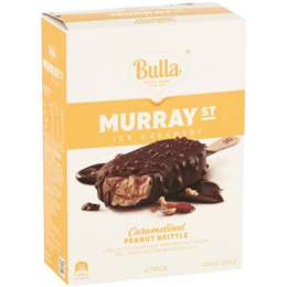 Bulla Murray Street Caramelised Peanut Brittle 4 Pack