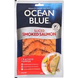 Ocean Blue Sliced Smoked Salmon Cracked Pepper