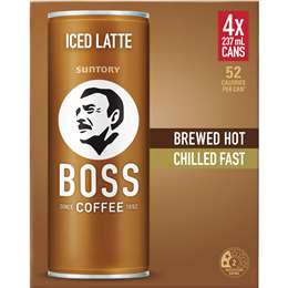 Suntory Boss Coffee Iced Latte Cans 