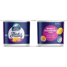 Dairy Farmers Thick & Creamy Mango & Passionfruit Yoghurt
