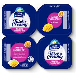 Dairy Farmers Thick & Creamy Mango & Passionfruit Yoghurt