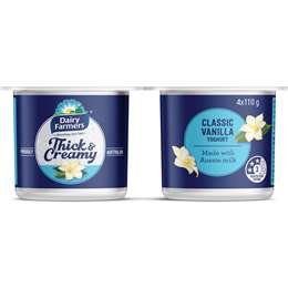 Dairy Farmers Thick & Creamy Vanilla Yoghurt 
