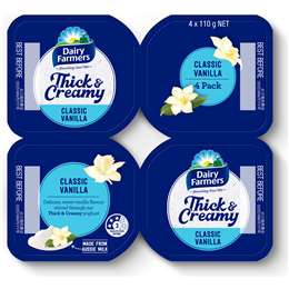 Dairy Farmers Thick & Creamy Vanilla Yoghurt 