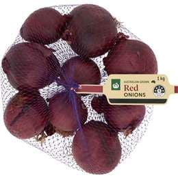 Woolworths Red Onions Bag 1kg