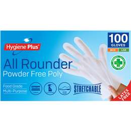 hygiene plus latex gloves