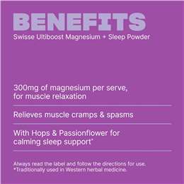 Swisse Ultiboost Magnesium + Sleep Powder For Muscle Relaxation