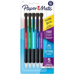 Papermate Write Bros. Comfort No.2 HB Pencils 0.7mm 5 pack