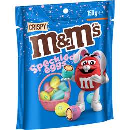 M&m's Crispy Speckled Chocolate Easter Eggs Share Bag 150g | Woolworths