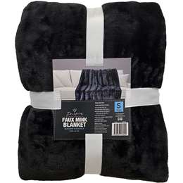 Inspire Faux Mink Blanket Single Assorted
