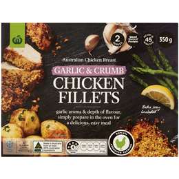Woolworths Chicken Breast Fillets Garlic & Crumb