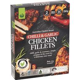 Woolworths Chicken Breast Fillets Chilli & Garlic
