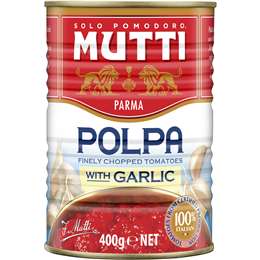 Mutti Polpa Finely Chopped Tomatoes With Garlic